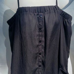 Black Off The Shoulder Blouse by IZ